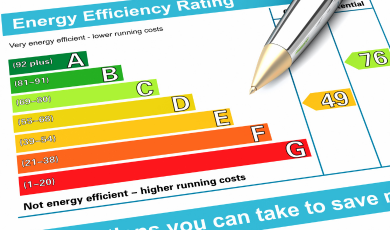 A selection of energy ratings, for page: EPC Romsey, your local provider for EPC and Retrofit Assessment Solutions